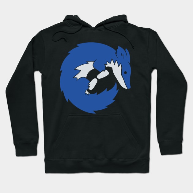 The Blue Wolf Hoodie by JuliaCoffin